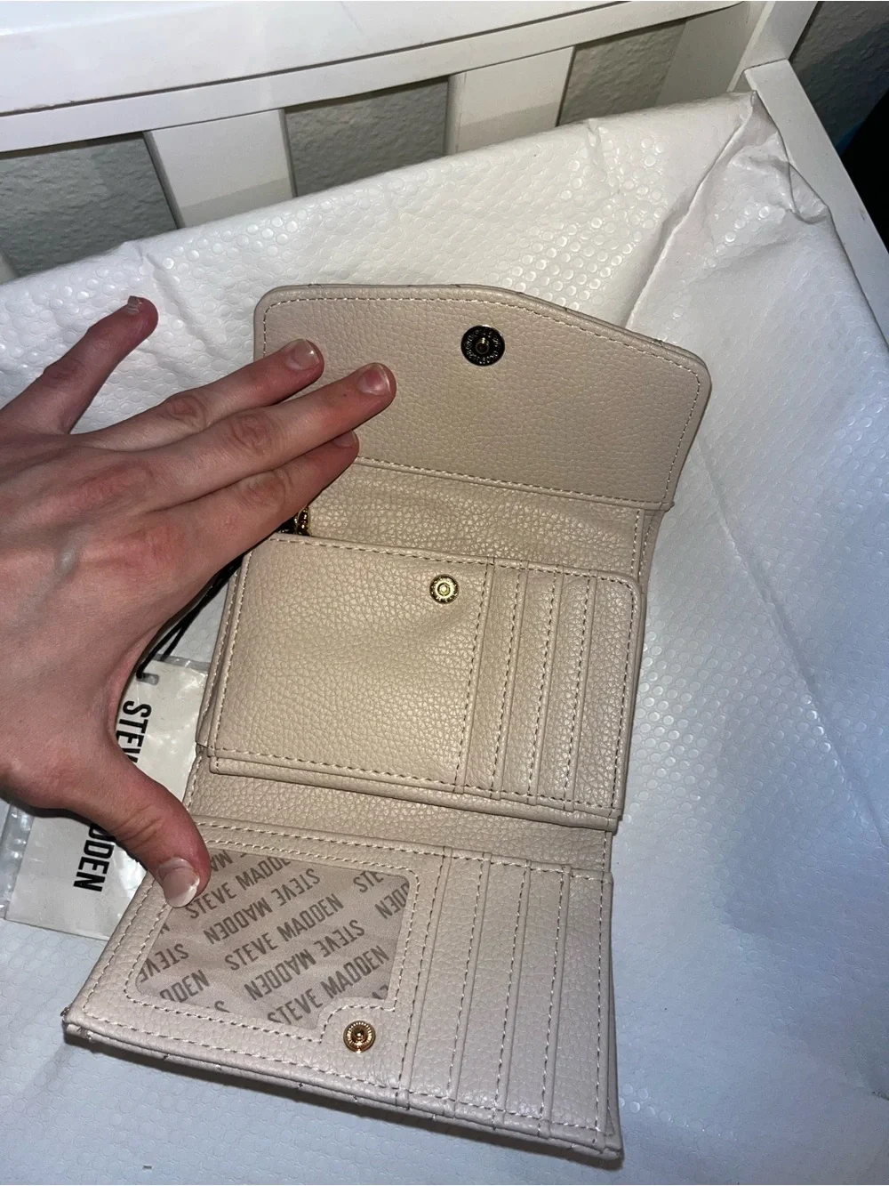 Steve Madden compact quilted